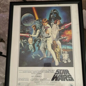 Star Wars Framed Poster printed 2007 22x16
